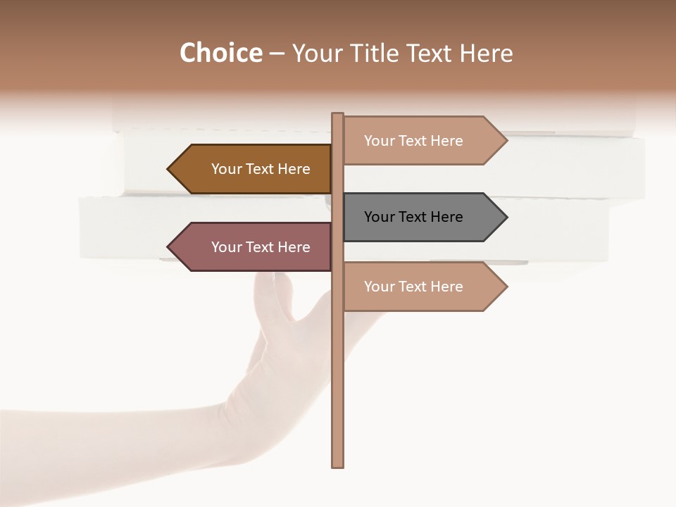 A Hand Is Holding A White Box With The Lid Open PowerPoint Template