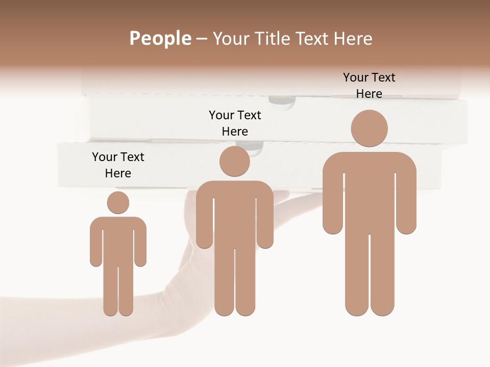 A Hand Is Holding A White Box With The Lid Open PowerPoint Template