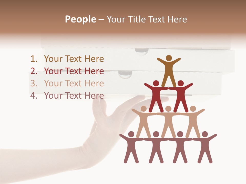 A Hand Is Holding A White Box With The Lid Open PowerPoint Template