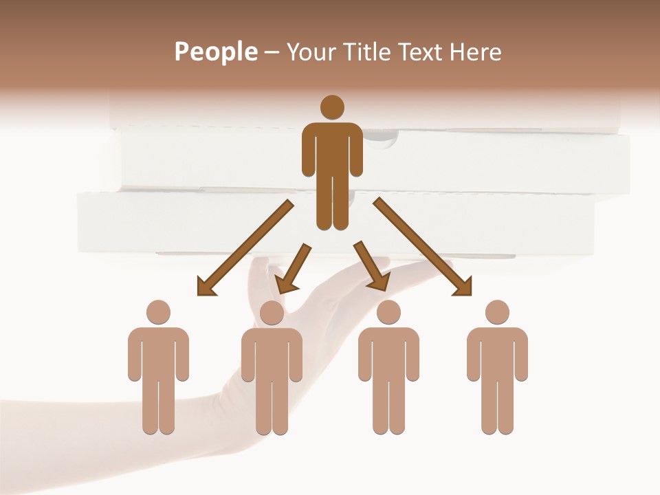 A Hand Is Holding A White Box With The Lid Open PowerPoint Template