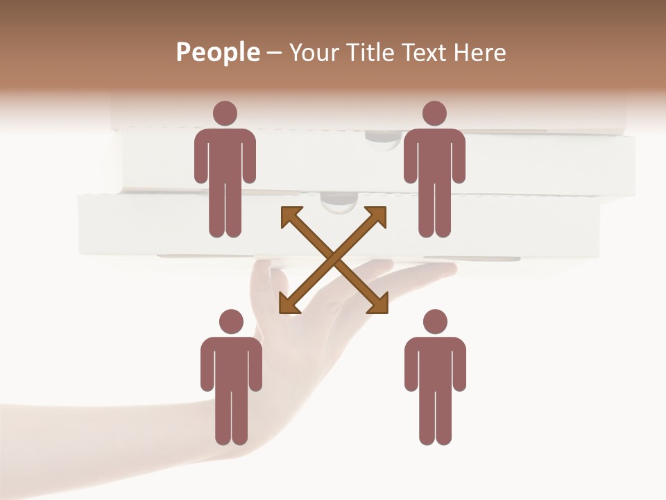 A Hand Is Holding A White Box With The Lid Open PowerPoint Template