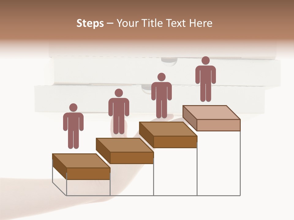 A Hand Is Holding A White Box With The Lid Open PowerPoint Template