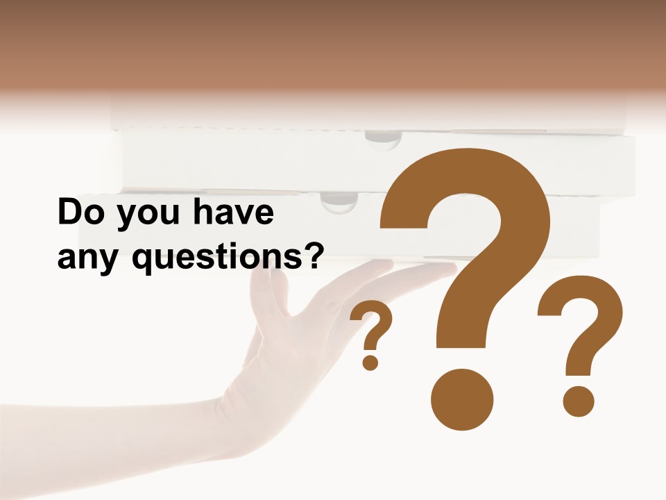 A Hand Is Holding A White Box With The Lid Open PowerPoint Template