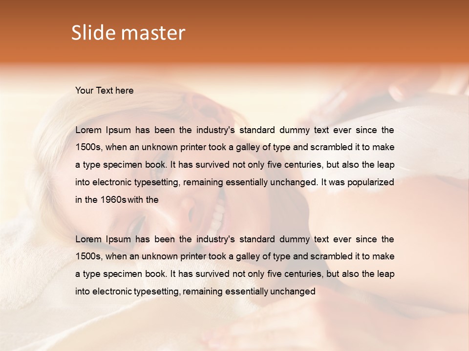 Shape Colored Background Horizontal PowerPoint Template