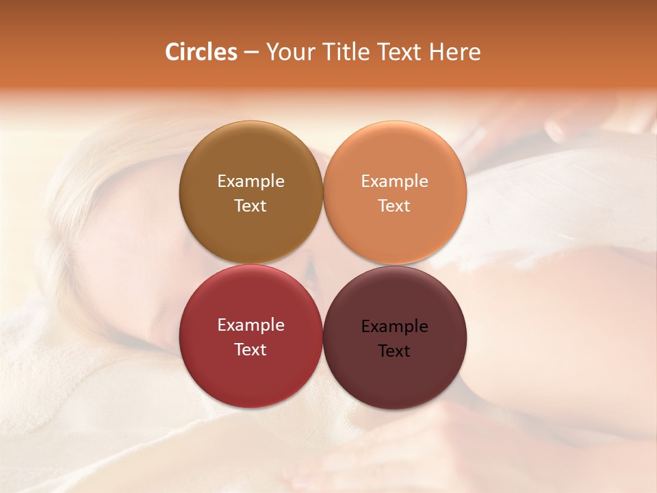 Shape Colored Background Horizontal PowerPoint Template