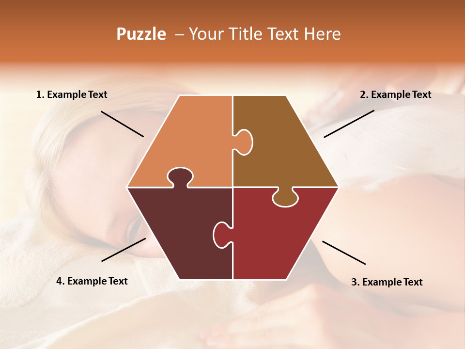 Shape Colored Background Horizontal PowerPoint Template