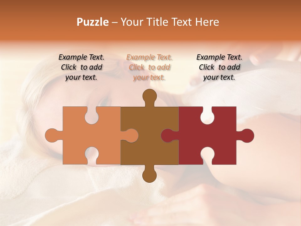 Shape Colored Background Horizontal PowerPoint Template