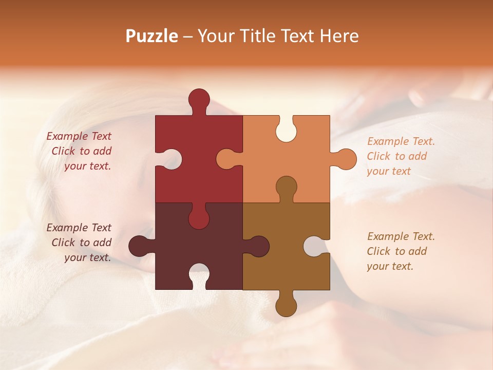 Shape Colored Background Horizontal PowerPoint Template