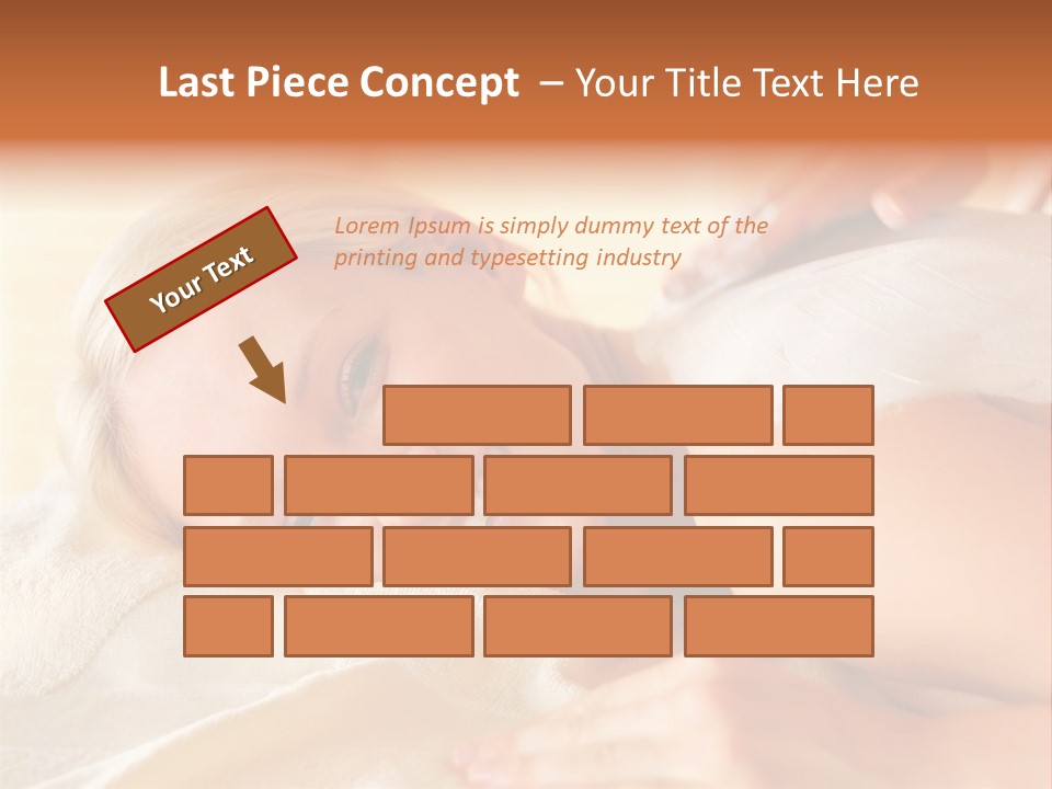 Shape Colored Background Horizontal PowerPoint Template