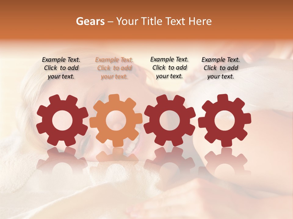 Shape Colored Background Horizontal PowerPoint Template