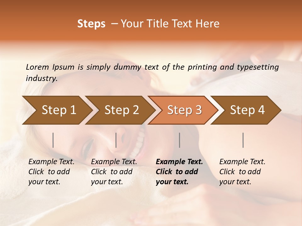 Shape Colored Background Horizontal PowerPoint Template