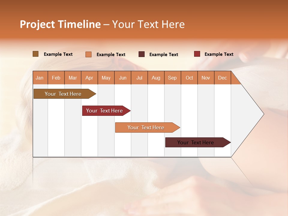 Shape Colored Background Horizontal PowerPoint Template