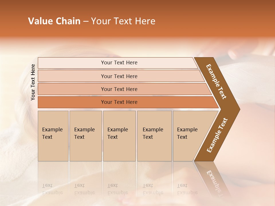 Shape Colored Background Horizontal PowerPoint Template