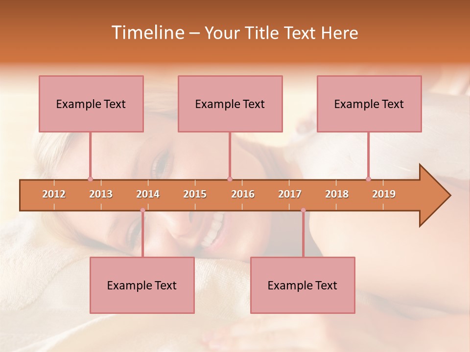 Shape Colored Background Horizontal PowerPoint Template