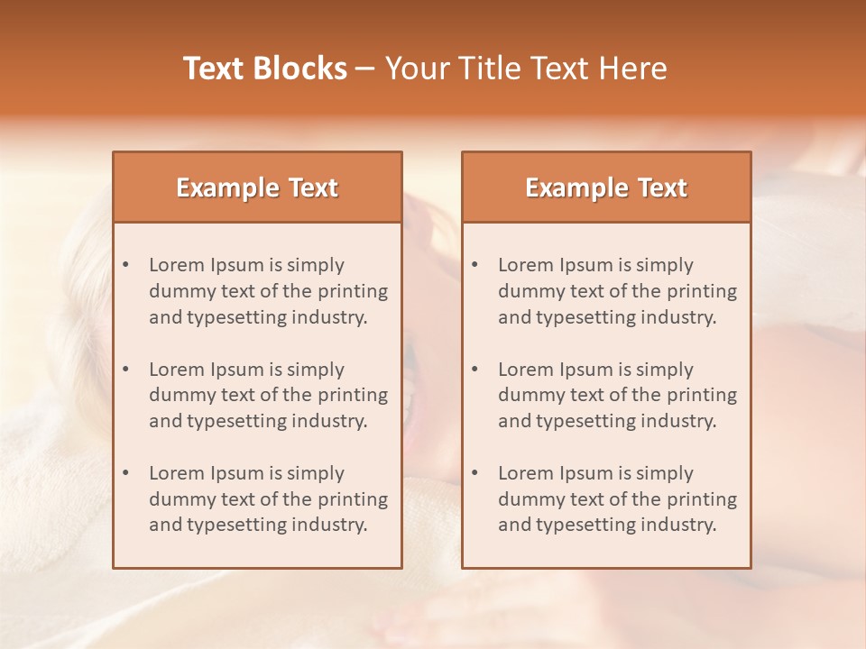 Shape Colored Background Horizontal PowerPoint Template