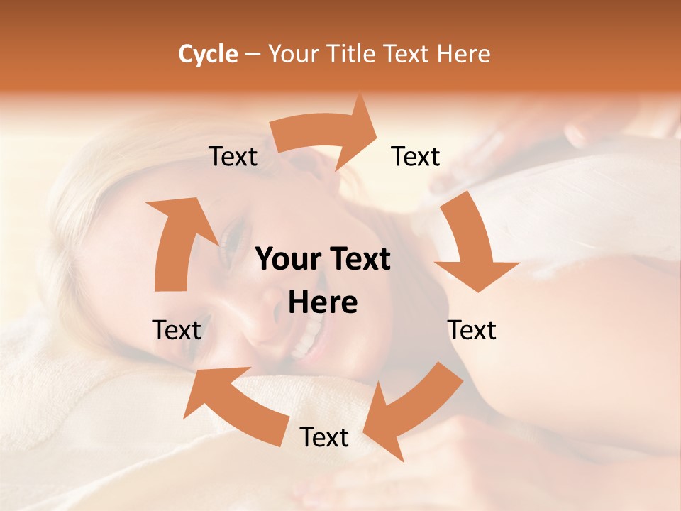 Shape Colored Background Horizontal PowerPoint Template