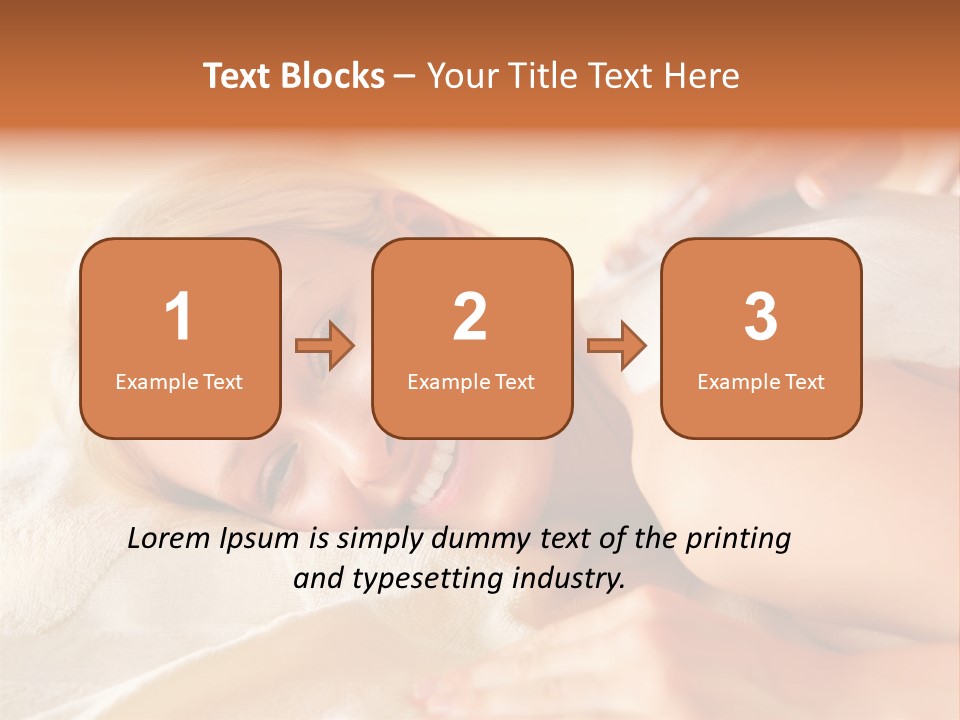 Shape Colored Background Horizontal PowerPoint Template