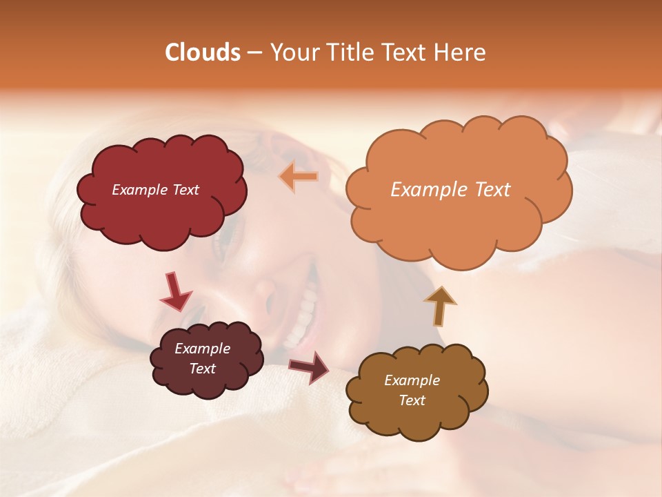 Shape Colored Background Horizontal PowerPoint Template