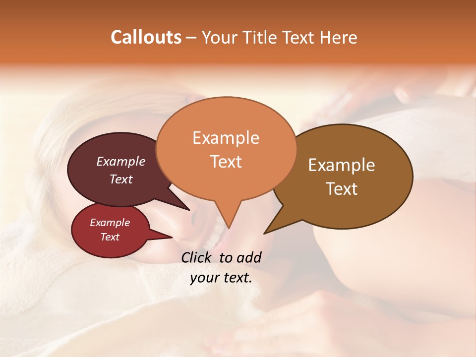 Shape Colored Background Horizontal PowerPoint Template