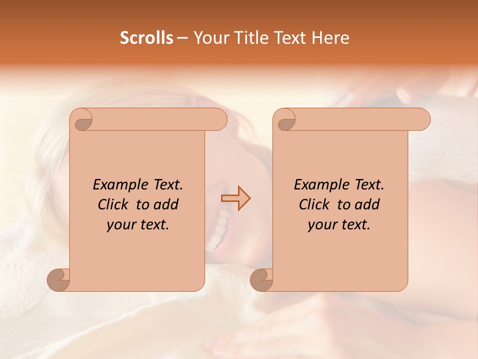 Shape Colored Background Horizontal PowerPoint Template