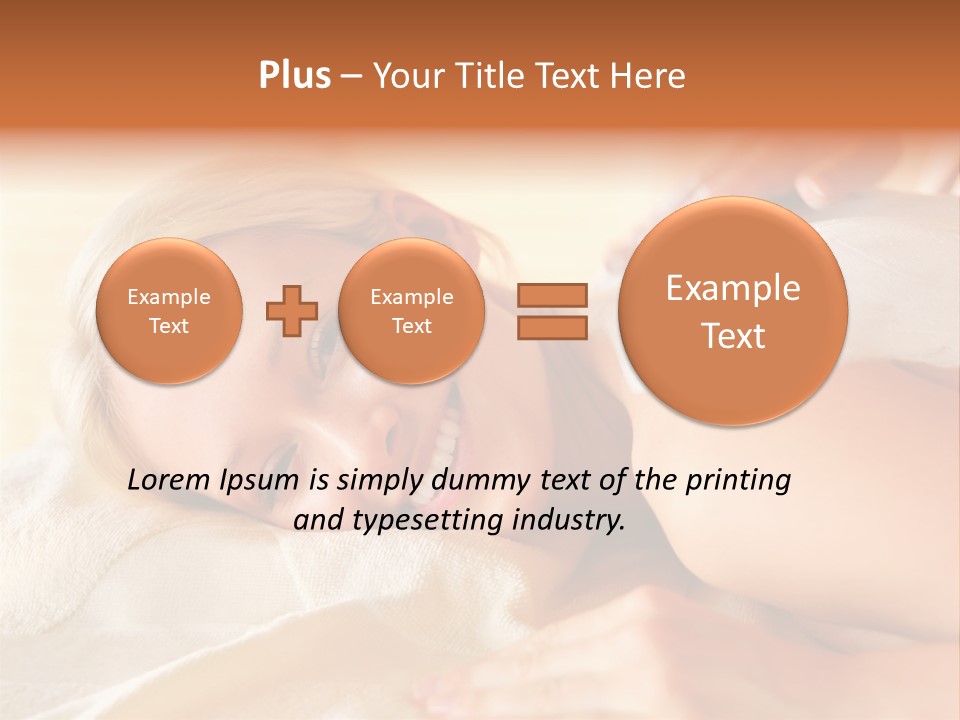 Shape Colored Background Horizontal PowerPoint Template