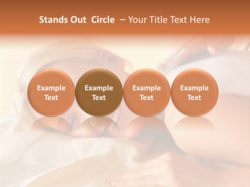 Shape Colored Background Horizontal PowerPoint Template