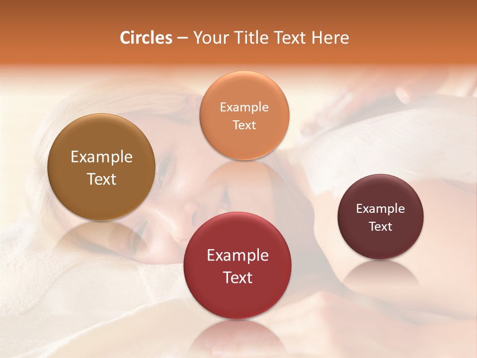 Shape Colored Background Horizontal PowerPoint Template