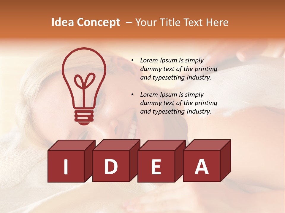 Shape Colored Background Horizontal PowerPoint Template