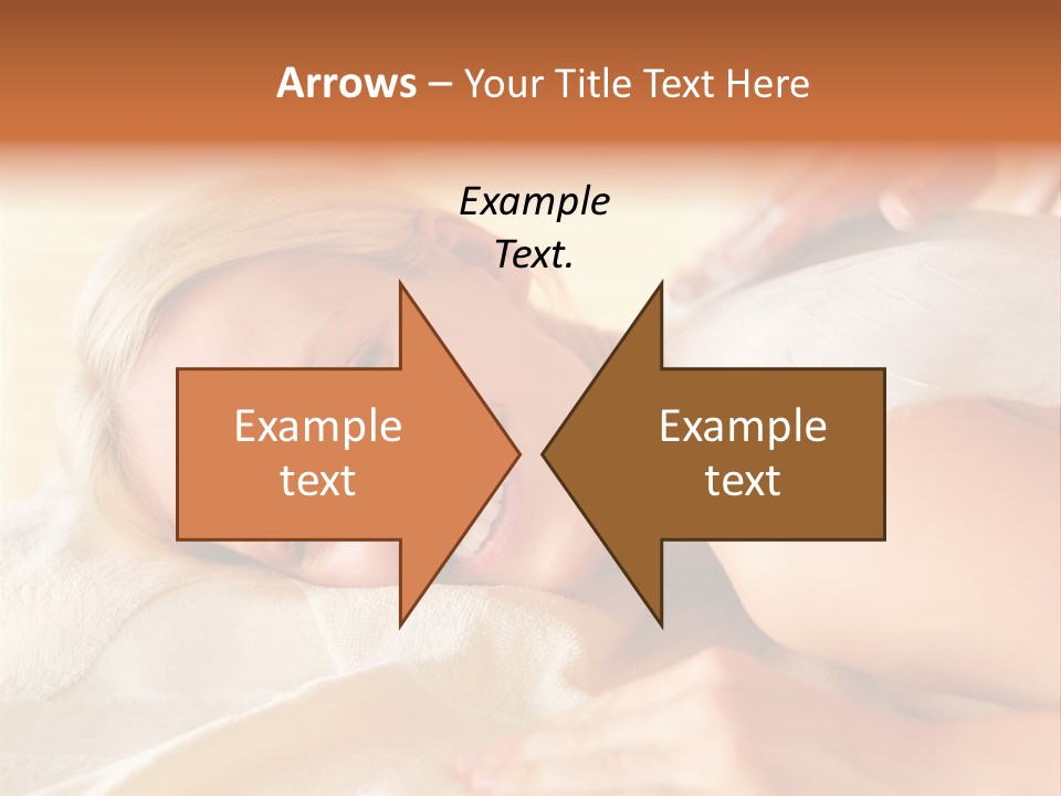 Shape Colored Background Horizontal PowerPoint Template