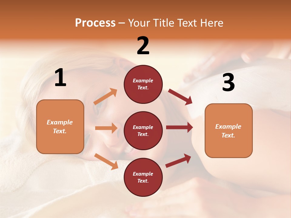 Shape Colored Background Horizontal PowerPoint Template
