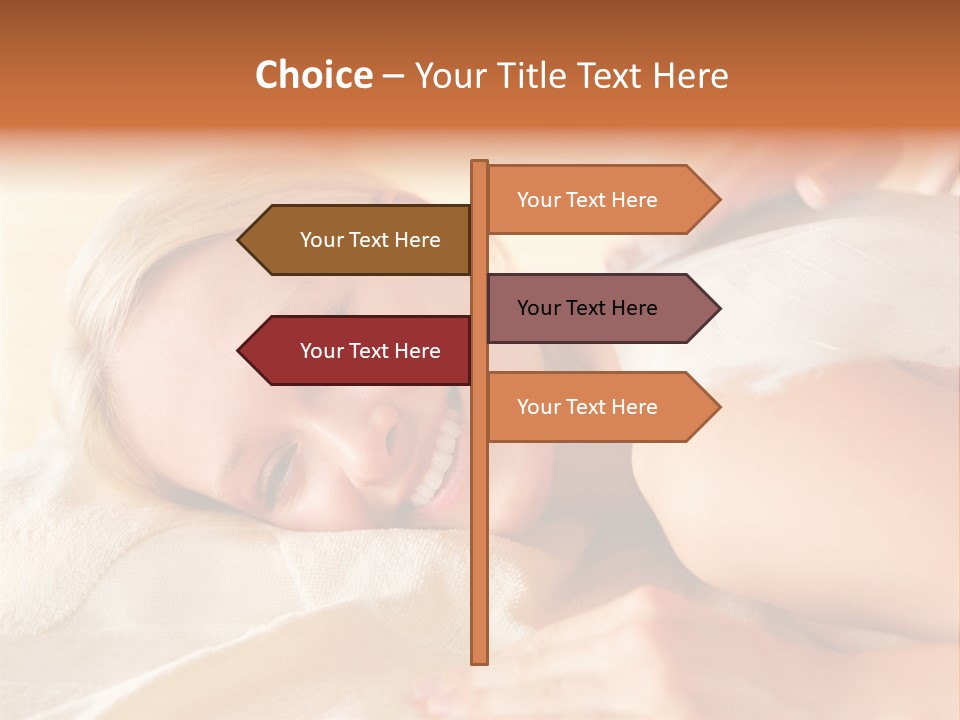 Shape Colored Background Horizontal PowerPoint Template