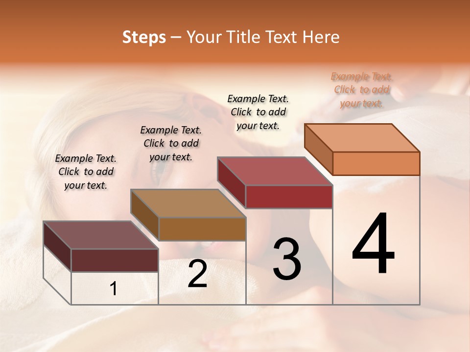 Shape Colored Background Horizontal PowerPoint Template