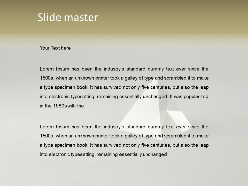 Shape Colored Background Horizontal PowerPoint Template