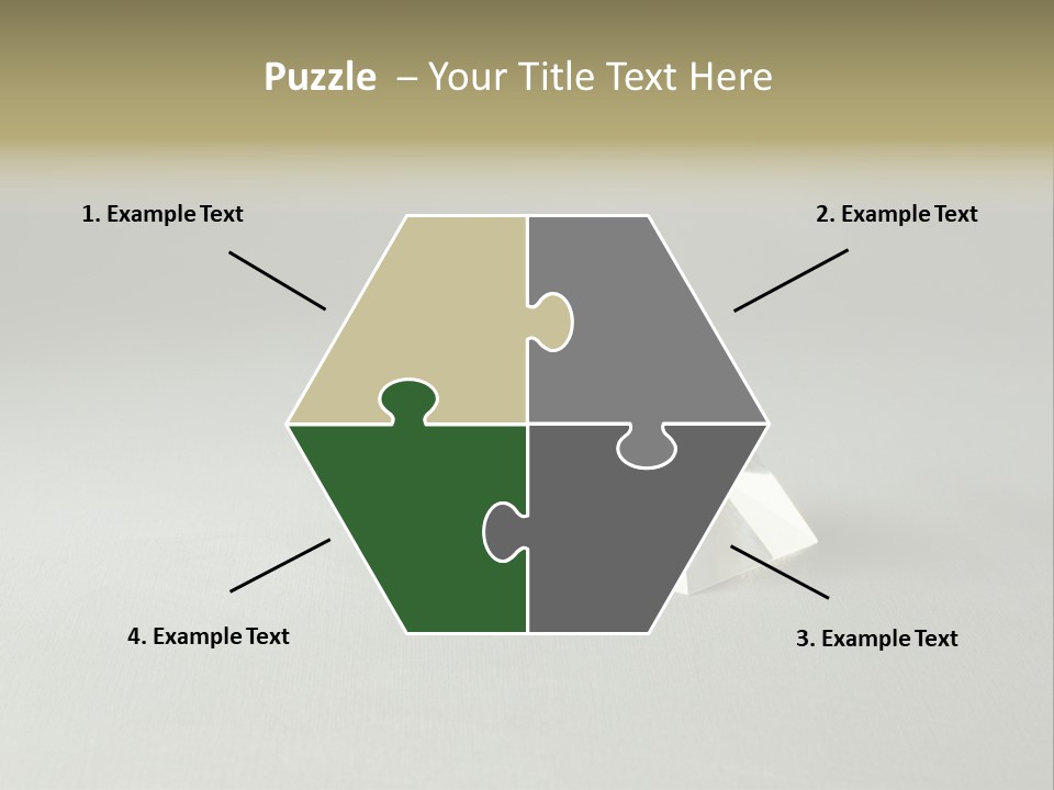 Shape Colored Background Horizontal PowerPoint Template