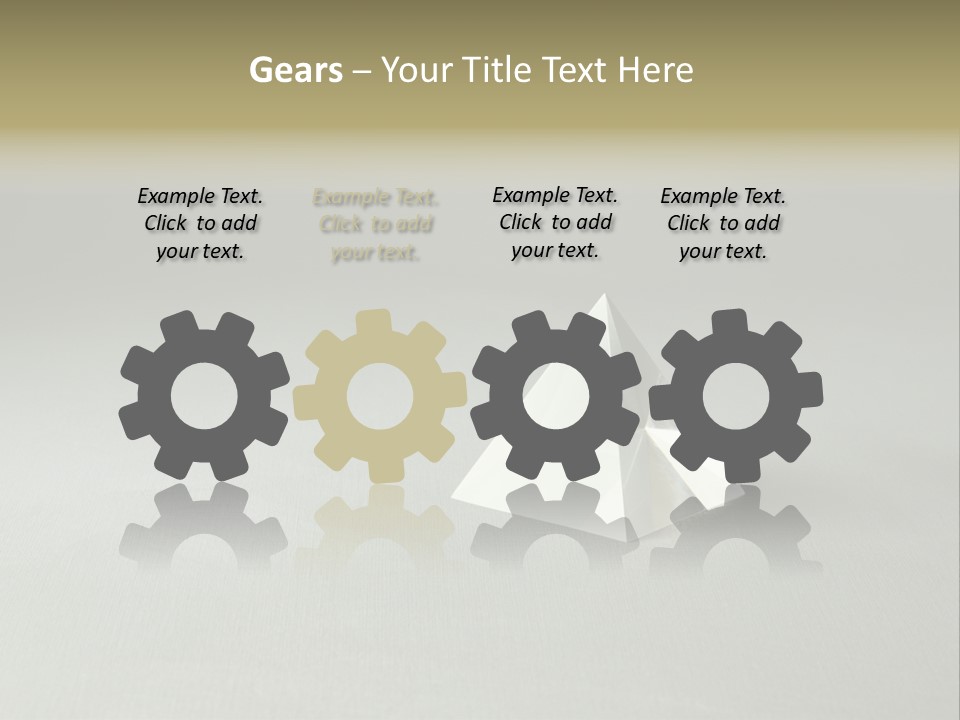 Shape Colored Background Horizontal PowerPoint Template