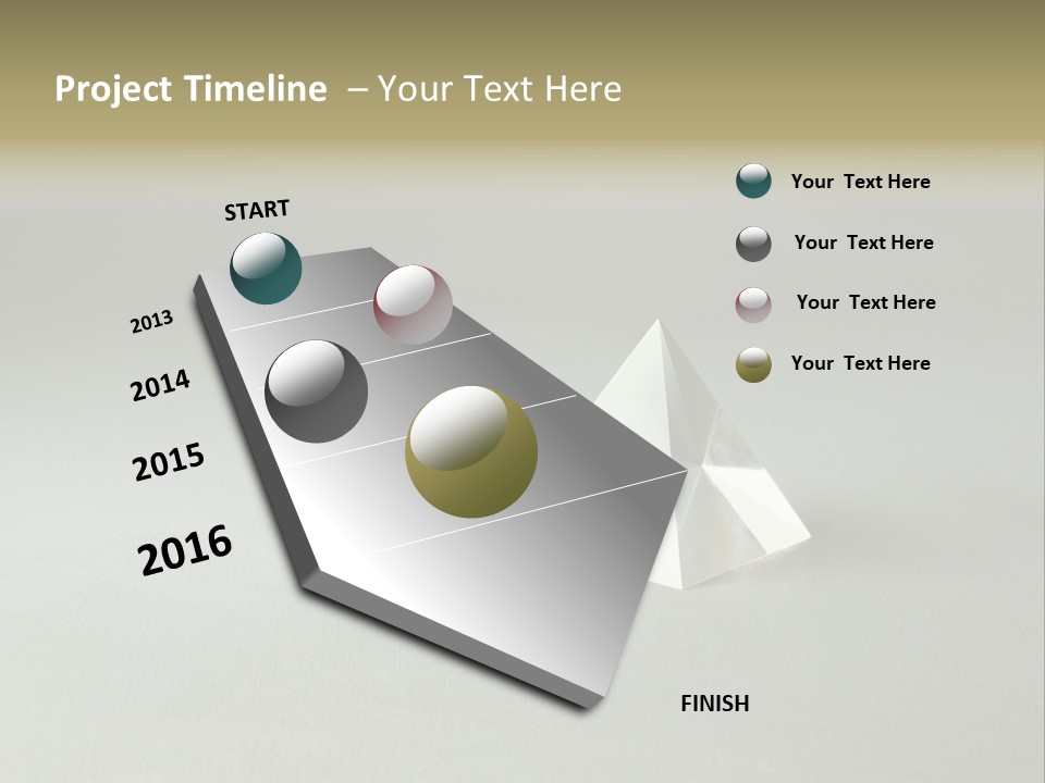 Shape Colored Background Horizontal PowerPoint Template