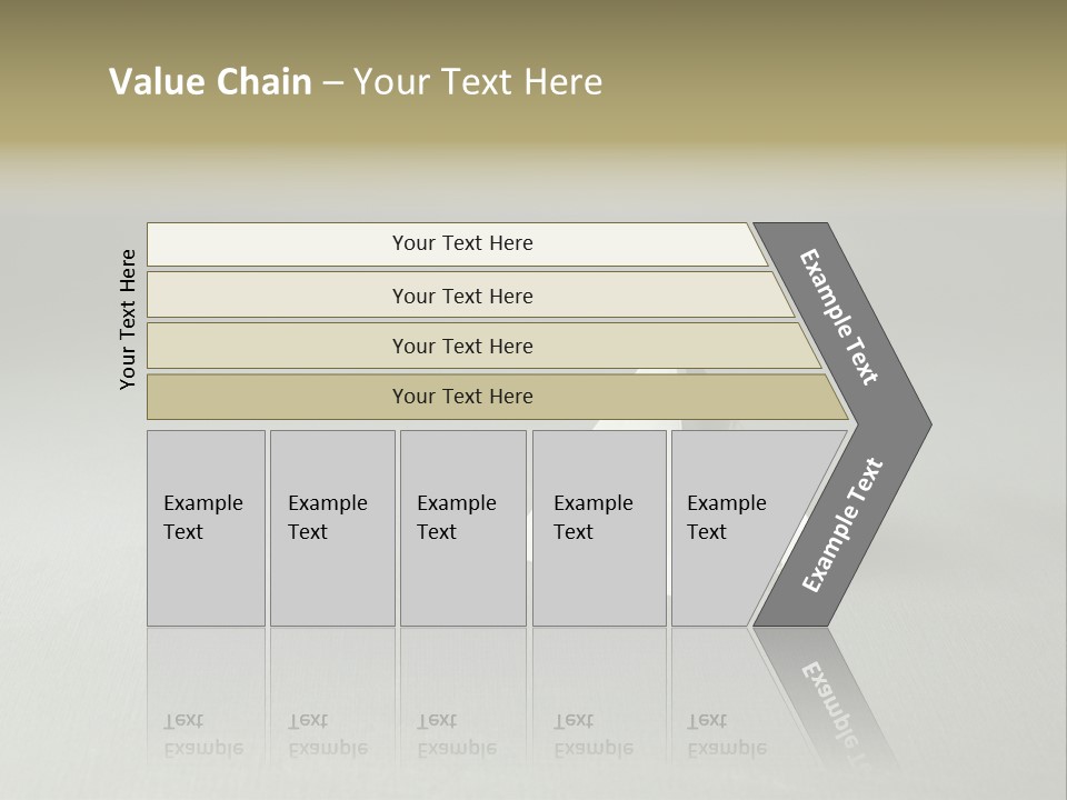 Shape Colored Background Horizontal PowerPoint Template