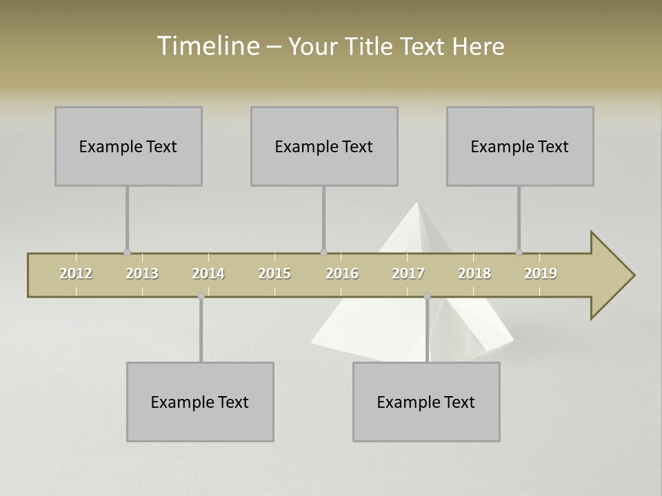 Shape Colored Background Horizontal PowerPoint Template