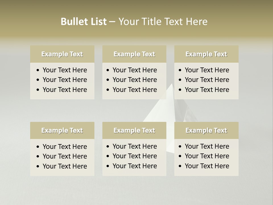 Shape Colored Background Horizontal PowerPoint Template