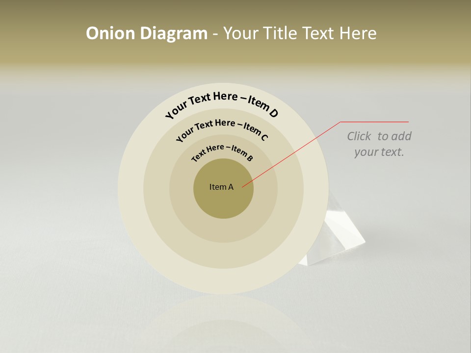 Shape Colored Background Horizontal PowerPoint Template