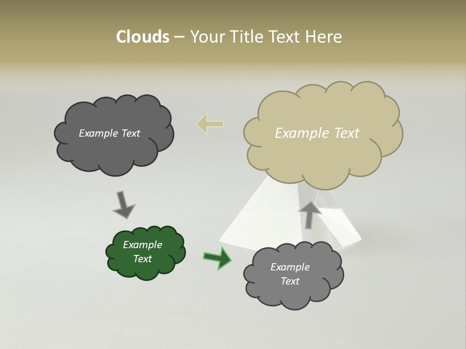 Shape Colored Background Horizontal PowerPoint Template