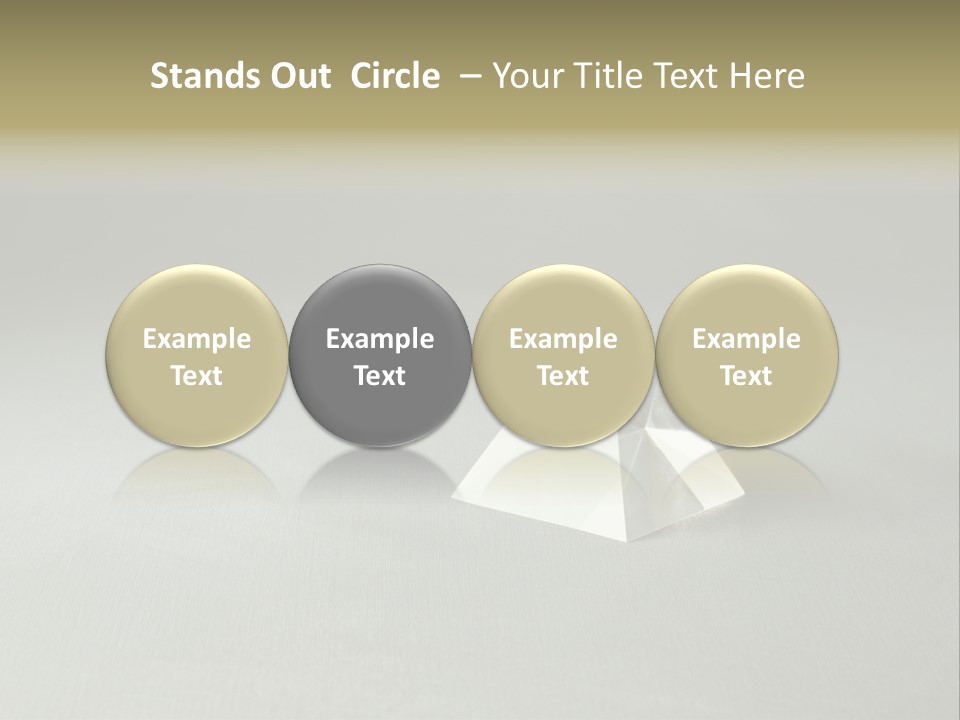 Shape Colored Background Horizontal PowerPoint Template