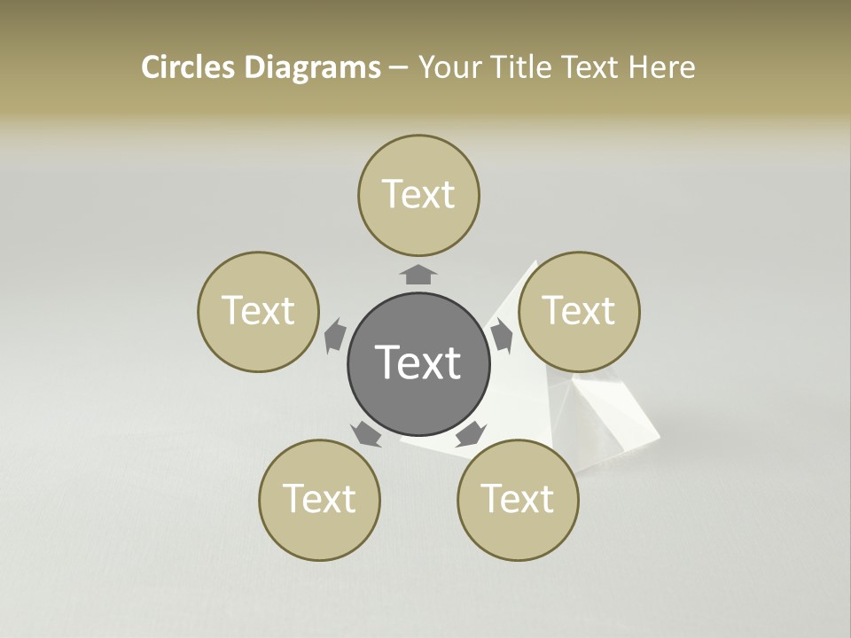 Shape Colored Background Horizontal PowerPoint Template