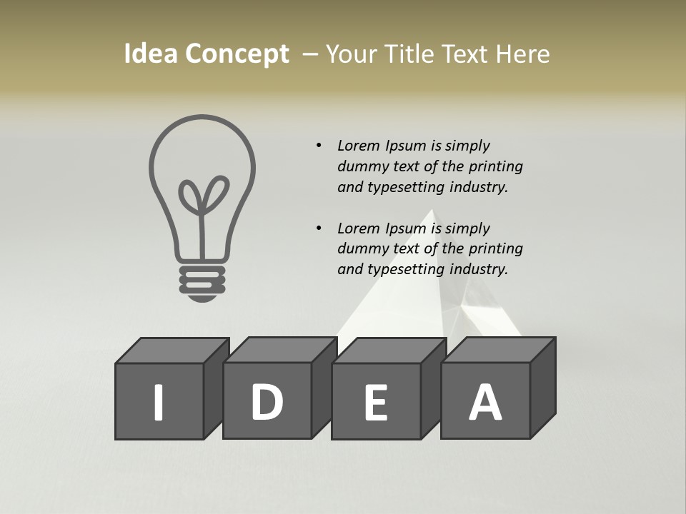 Shape Colored Background Horizontal PowerPoint Template