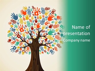 Earth Hands People PowerPoint Template