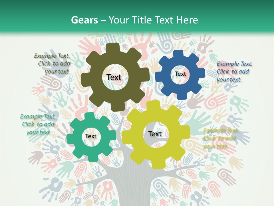 Earth Hands People PowerPoint Template