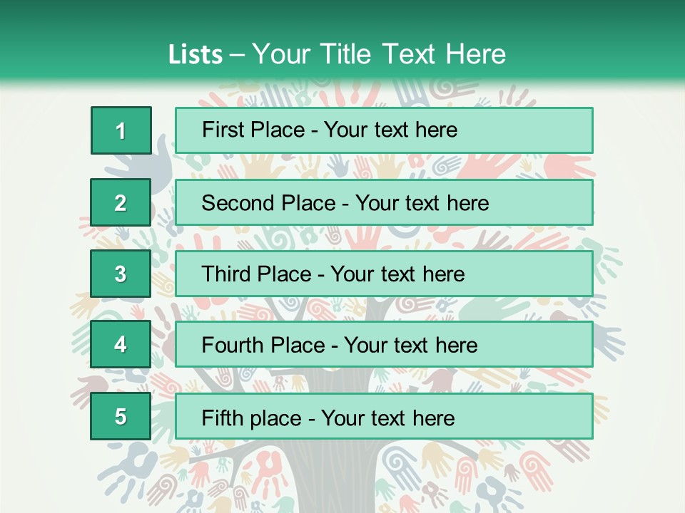 Earth Hands People PowerPoint Template