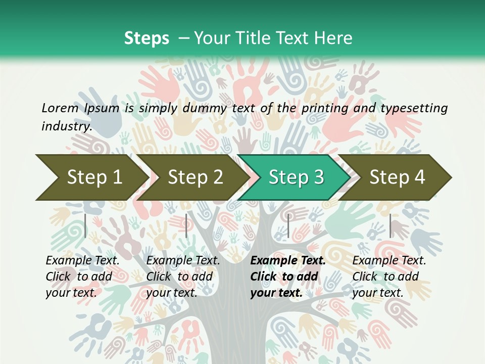 Earth Hands People PowerPoint Template