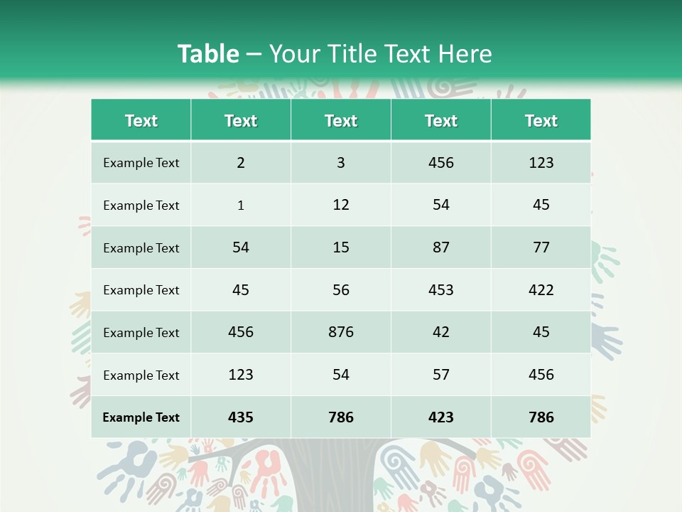 Earth Hands People PowerPoint Template