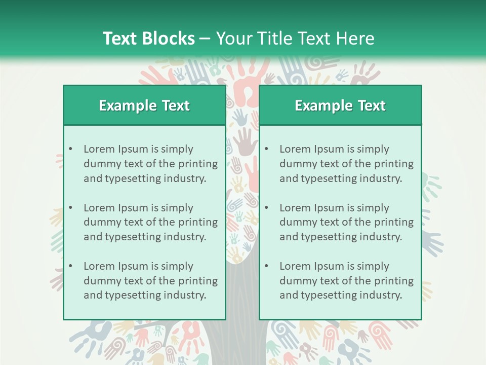 Earth Hands People PowerPoint Template